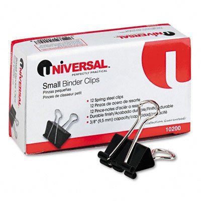 Product Cover Universal : Small Binder Clips, Steel Wire, 3/8