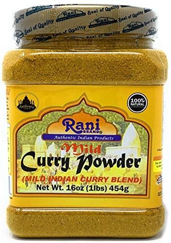 Product Cover Rani Curry Powder Mild Natural 10-Spice Blend 1lb (16oz) ~ Salt Free | Vegan | No Colors | Gluten Free Ingredients | NON-GMO | NO Chili or Peppers