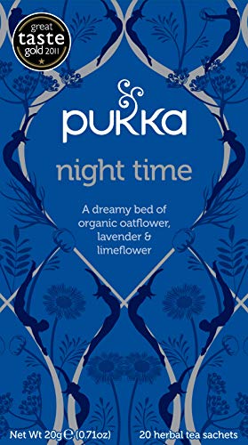 Product Cover Pukka Herbal Teas Night Time Organic Oat Flower Lavender and Lime Flower Tea, 20g 20 Count