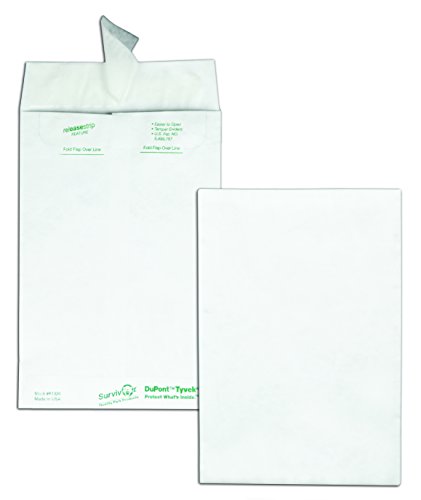 Product Cover Quality Park tyvek Catalog Envelope, 6 inches x 9 inches, White 100 Envelopes (R1320)