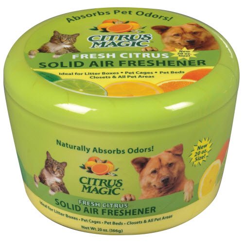 Product Cover Citrus Magic Pet Odor Absorbing Solid Air Freshener Fresh Citrus, 20 Ounces