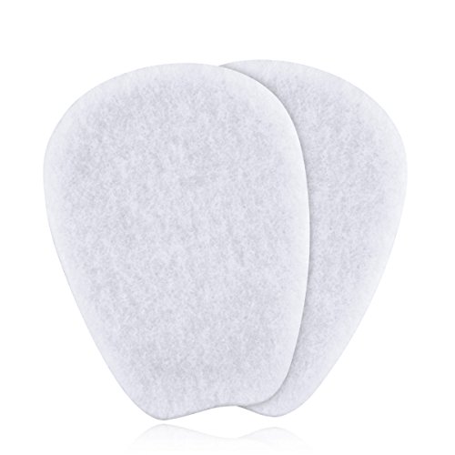 Product Cover 3 Pairs of Felt Tongue Pads Cushion for Shoes, Size Medium - Breathable Cotton