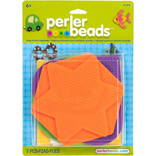 Product Cover Perler Beads Assorted Pegboard Set Arts and Crafts for Children, 5 pcs