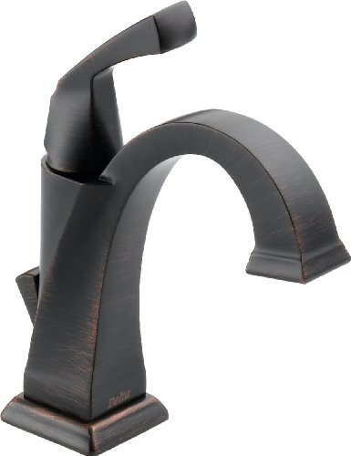 Product Cover Delta Faucet Dryden Single-Handle Bathroom Faucet with Diamond Seal Technology and Metal Drain Assembly, Venetian Bronze 551-RB-DST
