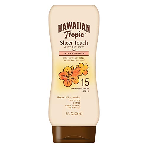 Product Cover Hawaiian Tropic Sheer Touch Lotion Sunscreen, Moisturizing Broad-Spectrum Protection, SPF 15, 8 Ounces
