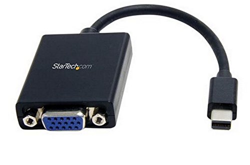 Product Cover StarTech.com Mini DisplayPort to VGA Adapter - Black - Thunderbolt Compatible - Mini DP to VGA Converter - 1080p (MDP2VGA)