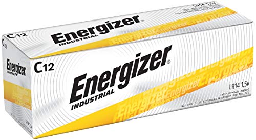 Product Cover Energizer EN93 Industrial C 12 Alkaline Batteries, Pack of 12