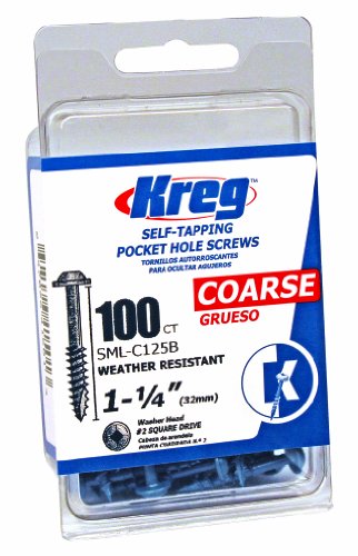 Product Cover Kreg SML-C125B-100 Blue-Kote WR Pocket Screws - 1-1/4-Inch, 100 pack