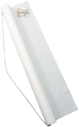 Product Cover Darice White Poly Linen Aisle Runner - Adhesive Strip, Rope Handle for Easy Unrolling - for a Beautiful Walk Down The Aisle - Elegant Accent for Weddings and Special Events, 36