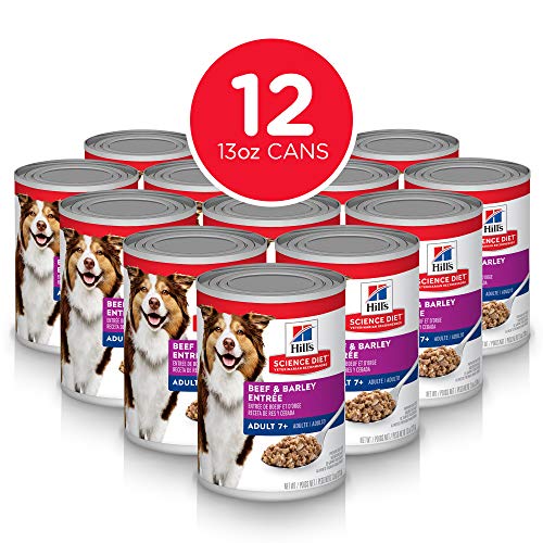 Product Cover Entrée , Beef & Barley , 13oz, 12-Pack : Hill's Science Diet Wet Dog Food Adult 7+
