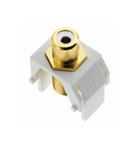 Product Cover Legrand - On-Q WP3461WH Keystone RCA to FConnector, White