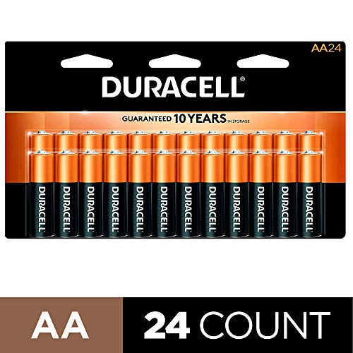 Product Cover Duracell - CopperTop AA Alkaline Batteries - long lasting, all-purpose Double A battery for household and business - 24 Count