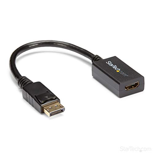 Product Cover StarTech.com DisplayPort to HDMI Adapter - 1920x1200 - HDMI Video Converter - Latching DP Connector - Monitor to HDMI Adapter (DP2HDMI2)