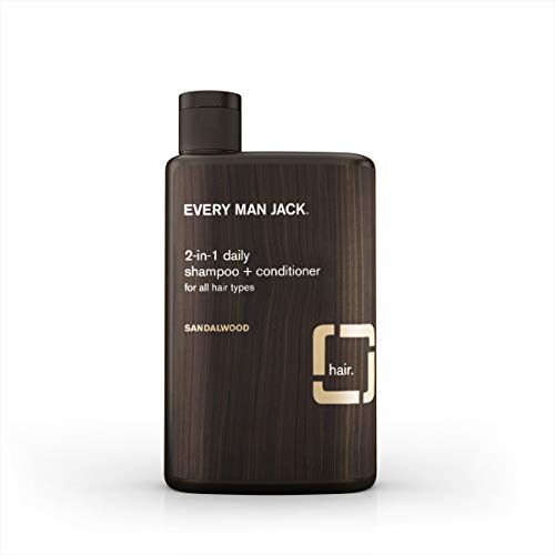 Product Cover Every Man Jack Daily Shampoo+Conditioner for All hair types, Sandalwood, 13.5 Fluid Ounce