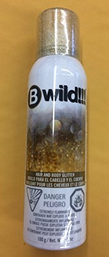 Product Cover jerome russell B Wild Hair and Body Glitter, Gold/Silver, 3.5 Ounce