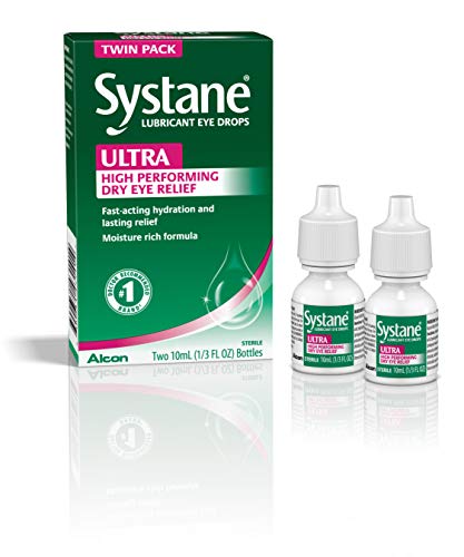 Product Cover Systane Ultra Lubricant Eye Drops, Twin Pack, 10-mL Each,packaging may vary