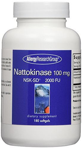 Product Cover Allergy Research Group Nattokinase -- 100 mg - 180 Softgels