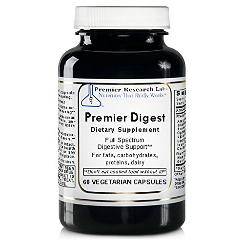 Product Cover Premier Digest, 60 Capsules, Vegan Product - Vegetarian Source Enzymes, Full Spectrum Digestive Support for Fats, Carbohydrates, Proteins and Dairy