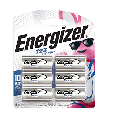 Product Cover Energizer 123 Lithium Batteries, 3V CR123A Lithium Photo Batteries (6 Battery Count)