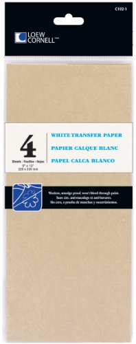 Product Cover Loew-Cornell 102-1 4-Piece White Transfer Paper, 9-Inch-by-13-Inch