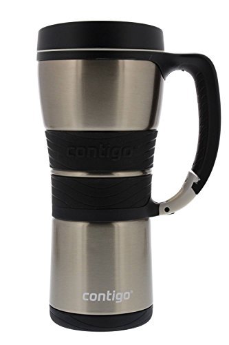 Product Cover Contigo Extreme Vacuum Insulated Stainless Steel Travel Mug with Handle, 16oz, Silver