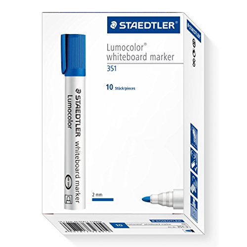 Product Cover Staedtler Lumocolor whiteboard marker bullet tip 351-3 box 10 blue