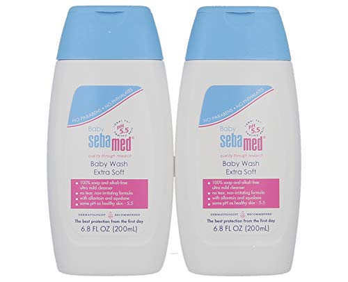 Product Cover Sebamed Baby Wash Extra Soft Dermatologist Recommended Ultra Mild Moisturizer 6.8 Fluid Ounces (200 Milliliters) Pack of 2