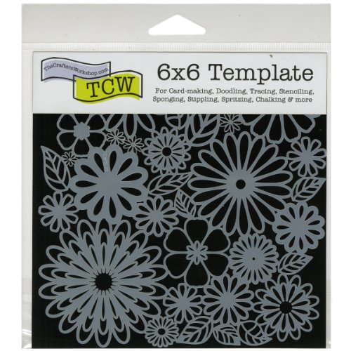 Product Cover CRAFTERS WORKSHOP TCW157S Template, 6 by 6-Inch, Flower Frenzy