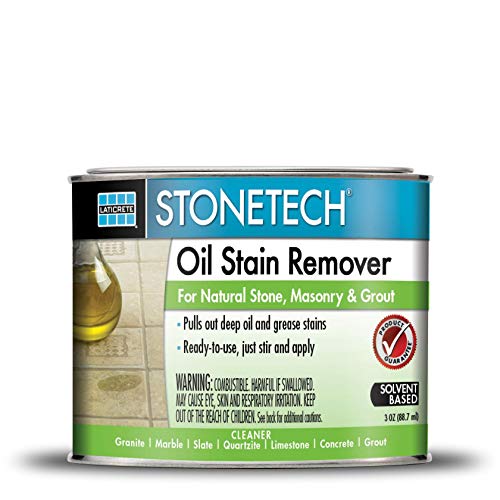 Product Cover StoneTech Oil Stain Remover, Cleaner for Natural Stone, Grout, & Masonry, 3-Ounces (.089L)