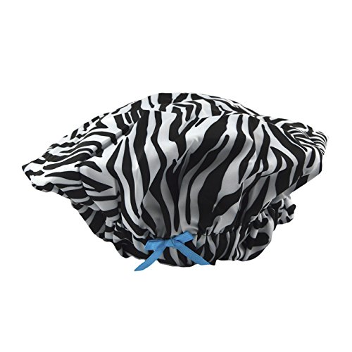 Product Cover Betty Dain Fashionista Collection Mold Resistant Lined Shower Cap, Sassy Stripes