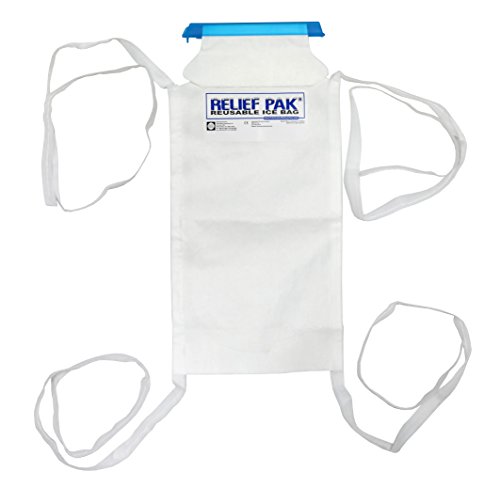 Product Cover Relief Pak 11-1242 Insulated Ice Bag with Tie Strings, 7 x 12