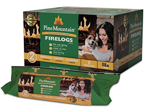 Product Cover Pine Mountain 6PK 2HR Trad Fire Log, 6 Firelogs, 2-Hour Burn Time, 6 Piece