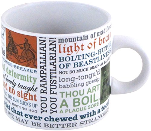 Product Cover Shakespearean Insults Coffee Mug - Shakespeare's Wittiest and Meanest Insults - Comes in a Fun Gift Box