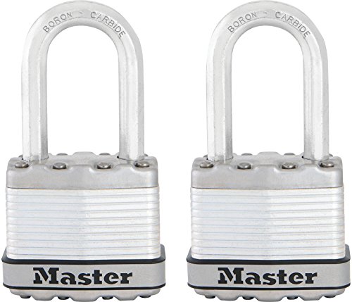 Product Cover Master Lock Padlock, Magnum Laminated Steel Lock, 1-3/4 in. Wide, M1XTLF (Pack of 2-Keyed Alike)