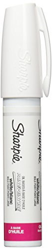 Product Cover Sharpie Oil-Based Paint Marker, Bold Point, White, 1 Count - Great for Rock Painting
