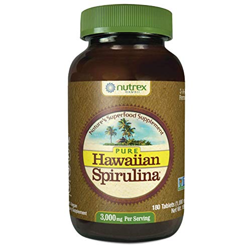 Product Cover Pure Hawaiian Spirulina Powder 16 Ounce  - Natural Premium Spirulina from Hawaii - Vegan, Non-GMO, Non-Irradiated - Superfood Supplement & Natural Multivitamin