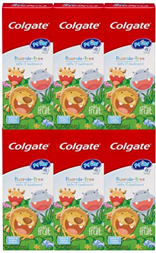 Product Cover Colgate My First Baby and Toddler Training Toothpaste, Fluoride Free & SLS Free, Age 0-2 - 1.75 Ounce (6 Pack)
