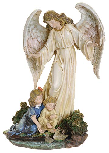 Product Cover Joseph's Studio by Roman, Guardian Angel with Children Figure on Base, Renaissance Collection, 8.5