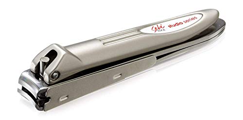 Product Cover Seki Edge Satin Slim Nail Clipper (SS-109) - Stainless Steel Fingernail Clippers With Nail File & Nail Catcher - Slim Design to Shape Nails for Men & Women - Made in Japan