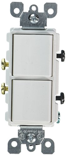 Product Cover Leviton 5634-W 15 Amp, 120/277 Volt, Decora Single-Pole, AC Combination Switch, Commercial Grade, Grounding, White