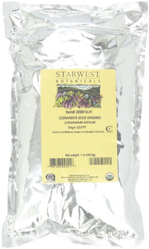 Product Cover Starwest Botanicals Organic Coriander Seed, 1-pound Bags (Pack of 3)