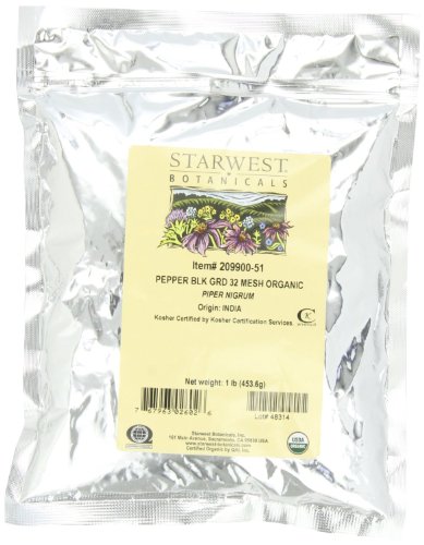 Product Cover Starwest Botanicals Organic Pepper Black Medium Grind, 1-pound Bag