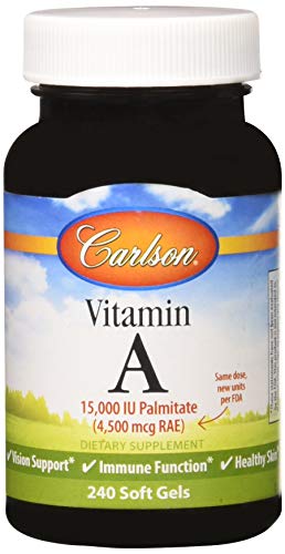 Product Cover Carlson Labs Vitamin A Palmitate, 15000 IU, 240 Softgels