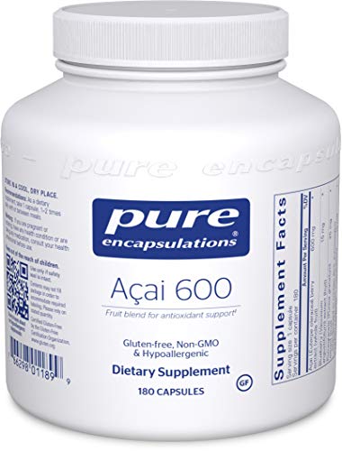 Product Cover Pure Encapsulations - Acai 600 - Hypoallergenic Berry and Fruit Supplement for Antioxidant Protection* - 180 Capsules
