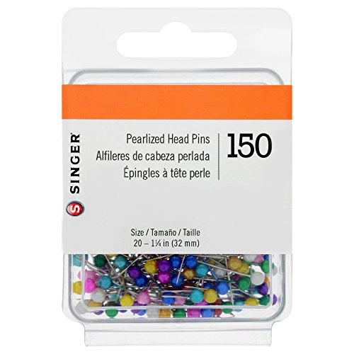 Product Cover SINGER 07050 Pearlized Head Straight Pins, Size 20, 150-Count, Multicolor