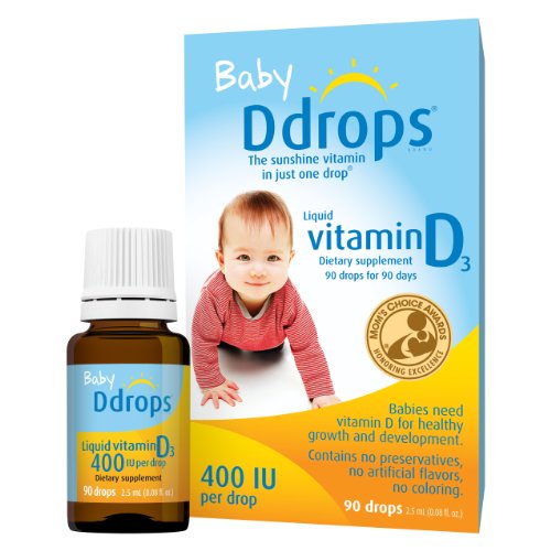 Product Cover Ddrops Baby 400 IU, Vitamin D, 90 Drops 2.5mL (0.08 fl.oz)