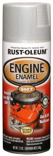 Product Cover Rust-Oleum 248953 Automotive Rust Preventive Engine Enamel Spray Paint, 12 Oz Aerosol Can, Aluminum, 11 oz, Cast Coat