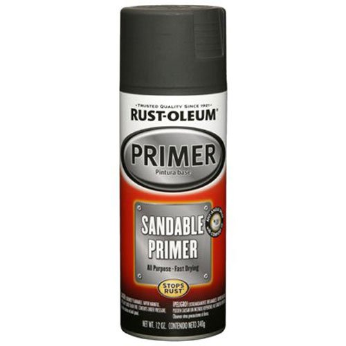Product Cover Rust-Oleum 249418 Automotive Sandable Primer Spray Paint, 12 oz, Black