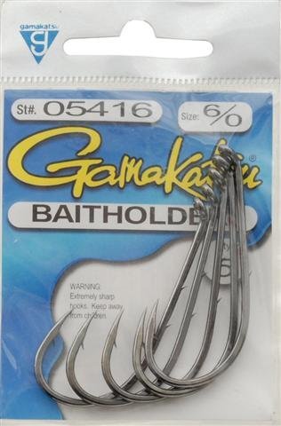 Product Cover Gamakatsu 05416 Bait Holder Hooks. NS Black Finish