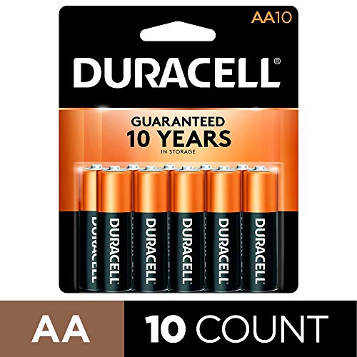Product Cover Duracell - CopperTop AA Alkaline Batteries - long lasting, all-purpose Double A battery for household and business - 10 Count